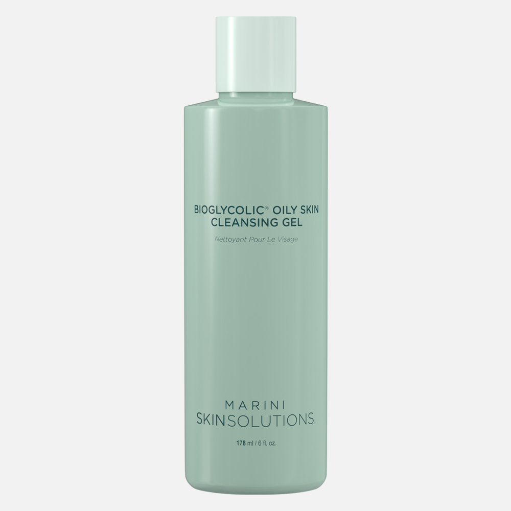 MARINI SKINSOLUTIONS Bioglycolic Oily Skin Cleansing Gel Очищающий гель на основе гликолевой кислоты для жирной и комбинированной кожи, 178 мл