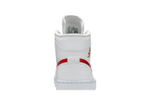 Кроссовки Jordan Air Jordan 1 Mid White University Red (Женская размерная сетка)