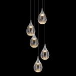 Подвесной светильник MD24001004-5A chrome/clear