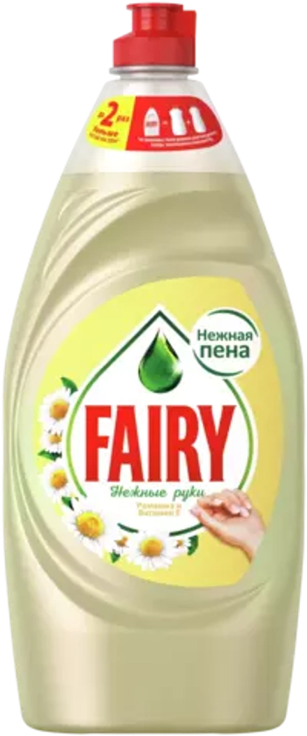 Fairy Средство для мытья посуды Нежные руки Ромашка и Витамин E, 0.9 л