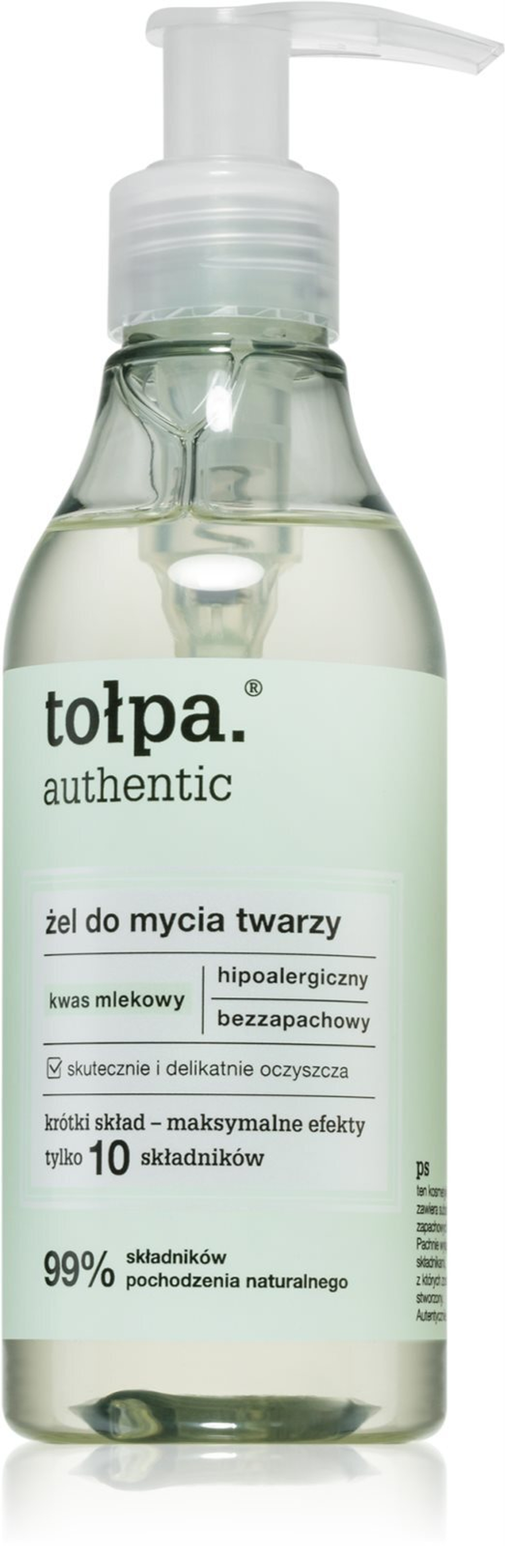 Tołpa Authentic - очищающий гель для лица /   195  ml  / GTIN 5902719418945