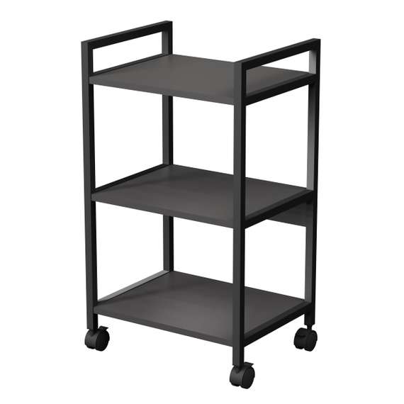 10СМН.3.455 Стеллаж мобильный низкий 3 полки, широкий (455*350*790)