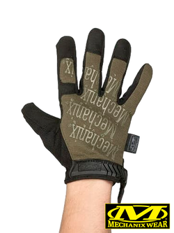 Перчатки полнопалые Mechanix Original (реплика). Олива