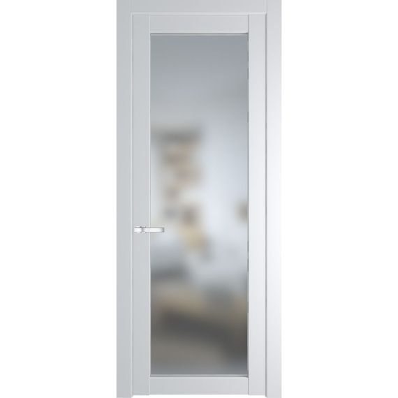 Межкомнатная дверь эмаль Profil Doors 2.1.2PD крем вайт остеклённая