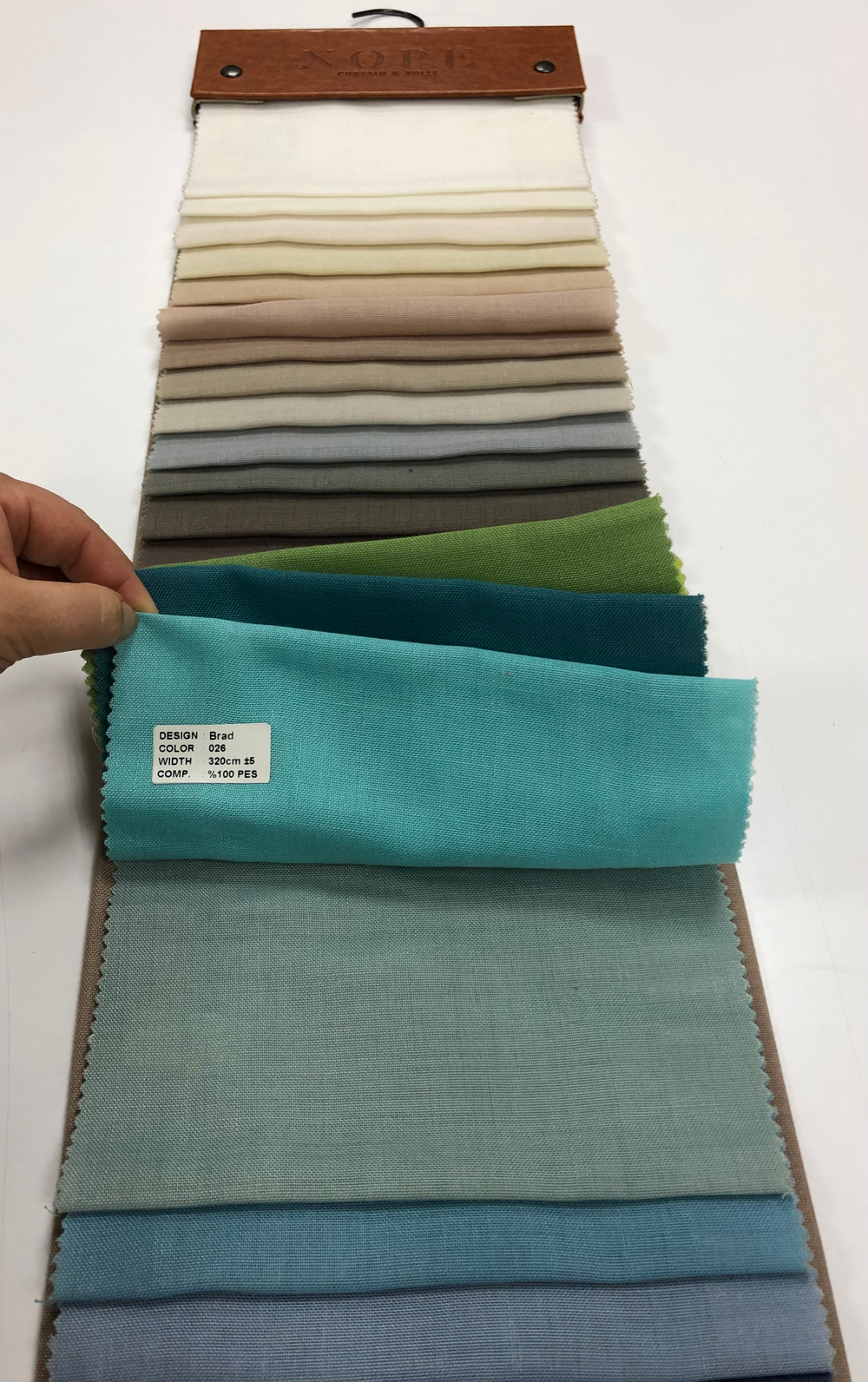 Тюль однотонная под лен Nope арт. Brad