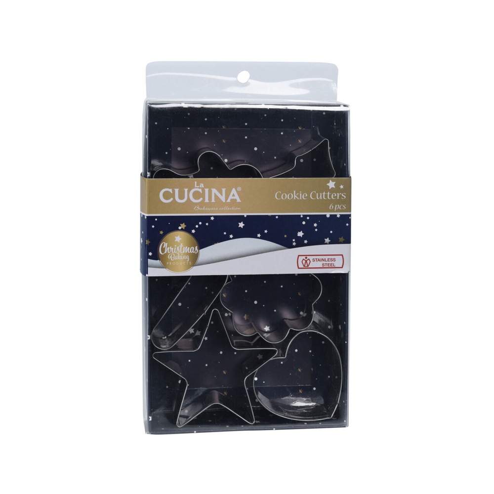 Формы для печенья, металл, набор из 6шт