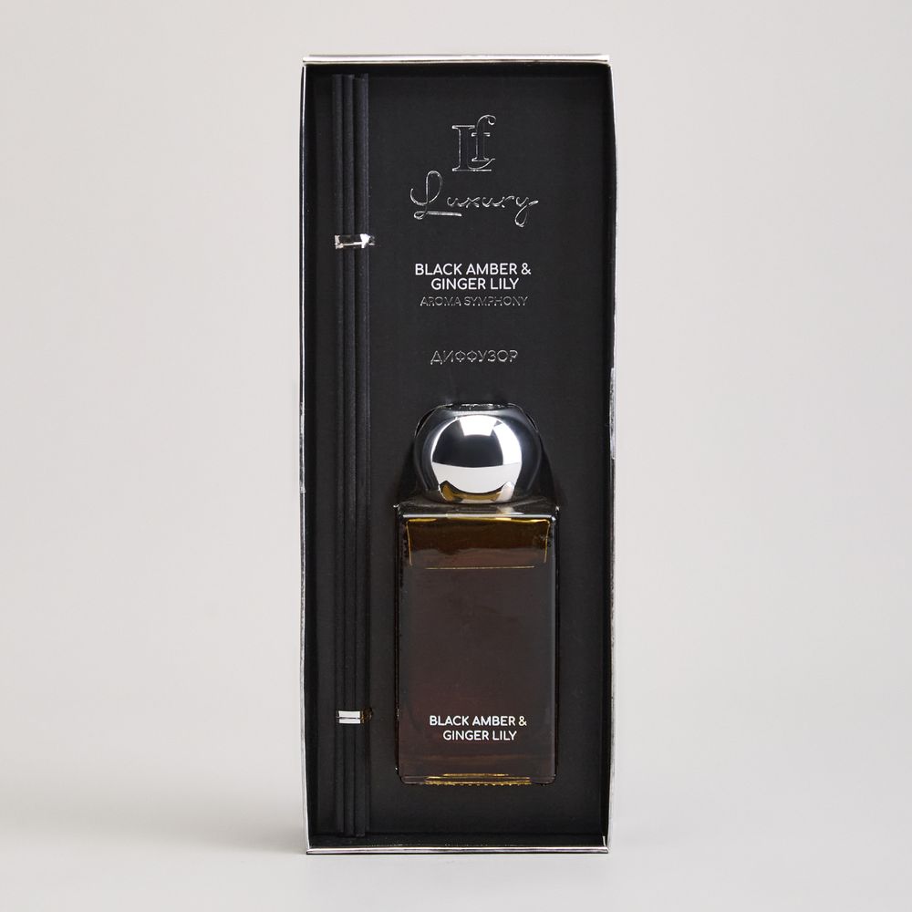 ДИФФУЗОР АРОМАТИЧЕСКИЙ "LUXURY" BLACK AMBER&GINGER LILY 100 МЛ