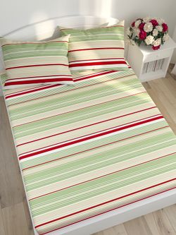 Простынь на резинке Сказка "Восточная полоска" 140х200 см, перкаль