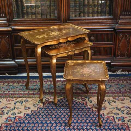 Комплект из трех столиков во Флорентийском стиле