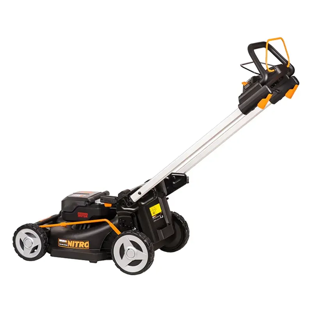 WORX WG749E аккумуляторная газонокосилка самоходная (2 x 4 Ач, ЗУ)