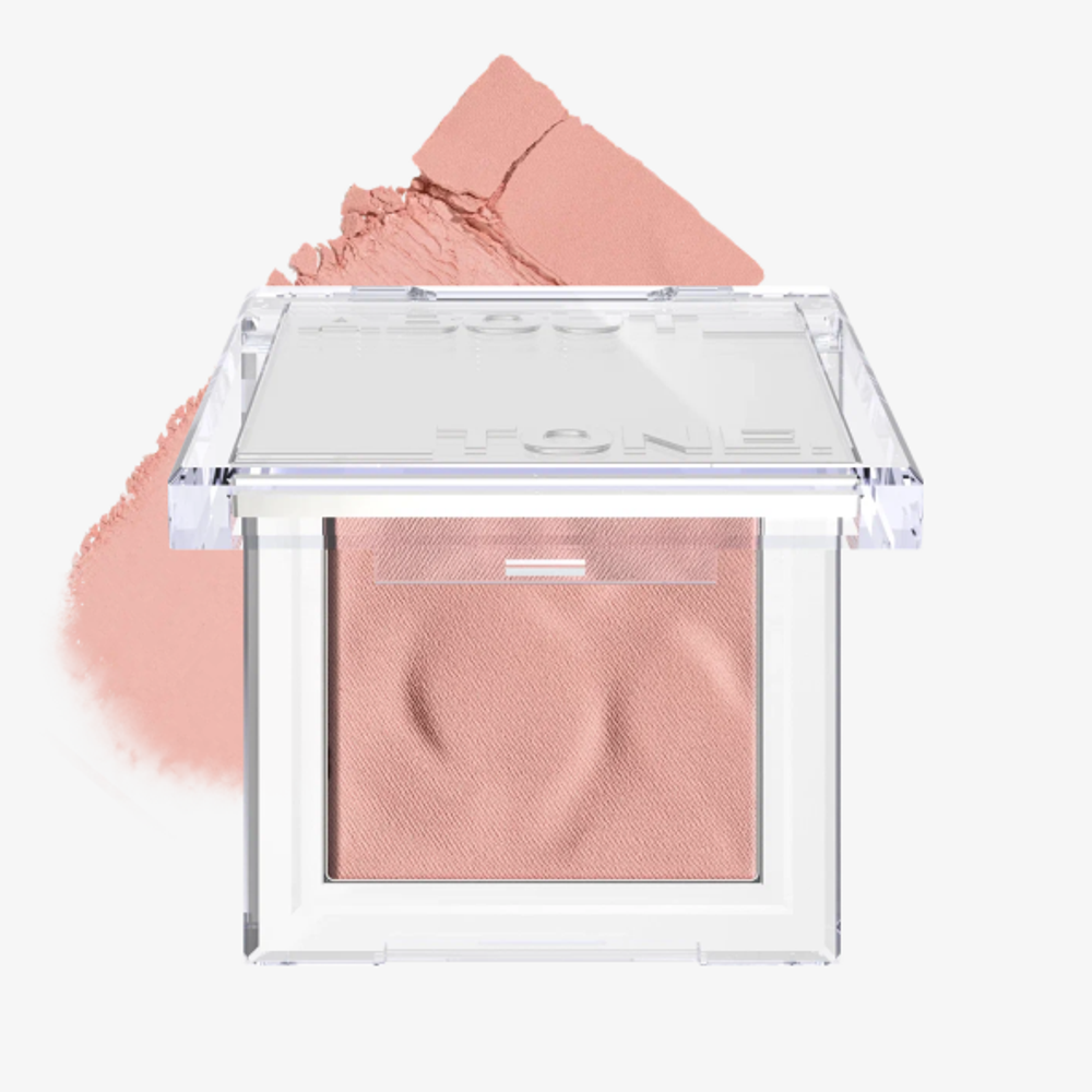 ABOUT TONE Пудровые румяна Fluffy Wear Blusher 02 Bashful Pink