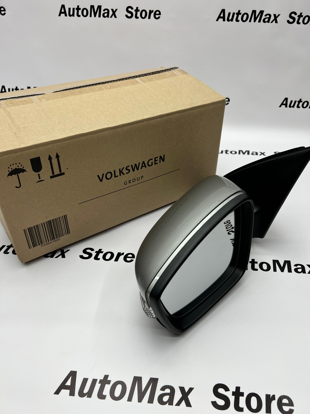 Зеркало боковое заднего вида в сборе, наружное левое, электрическое Поло/Рапид VAG ОРИГИНАЛ. Volkswagen Polo, Skoda Rapd