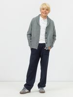 Кардиган для мальчика на пуговицах в школу AT1085 серый