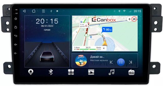 Магнитола для Suzuki Grand Vitara 2005-2016 - CanBox 9222 Android 10, 8-ядер, SIM-слот