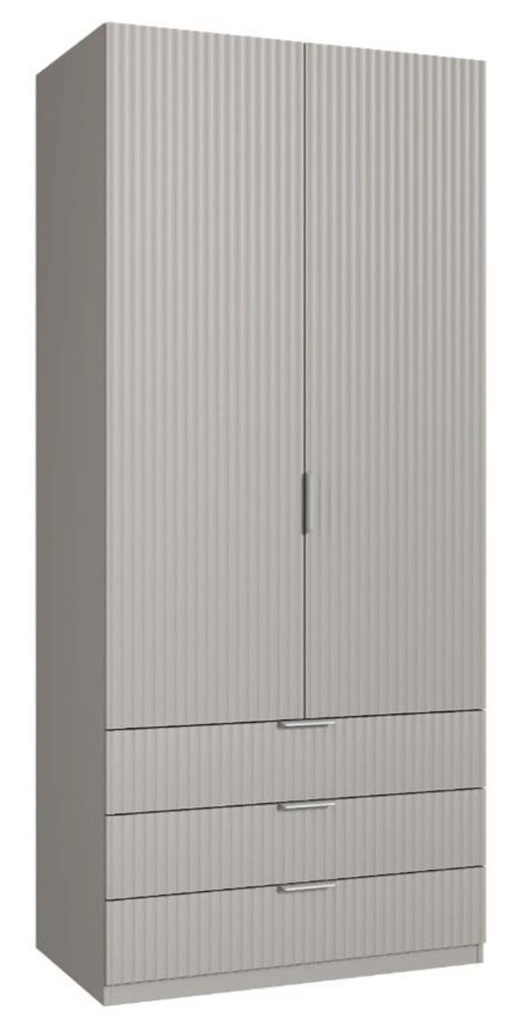 Шкаф для одежды 2 дверный Париж, серый