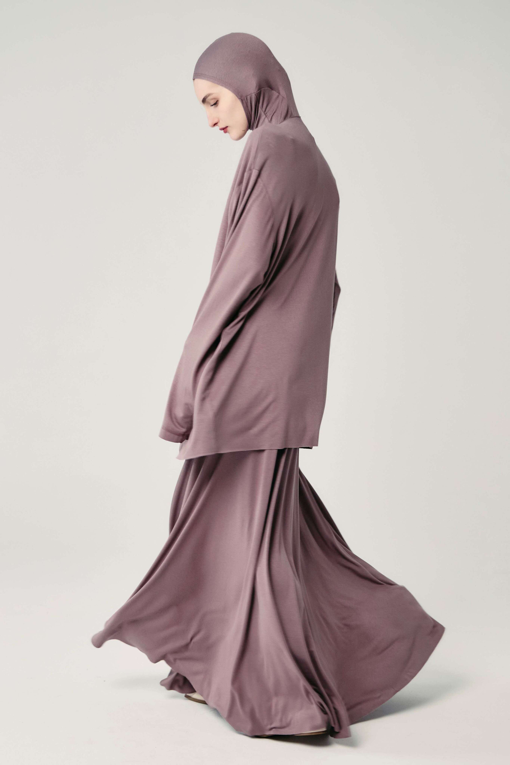 Юбка база широкая мокко