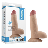 Мягкий фаллос из реалистичного материала The Ultra Soft Dude (18 см, Ø4,5 см)