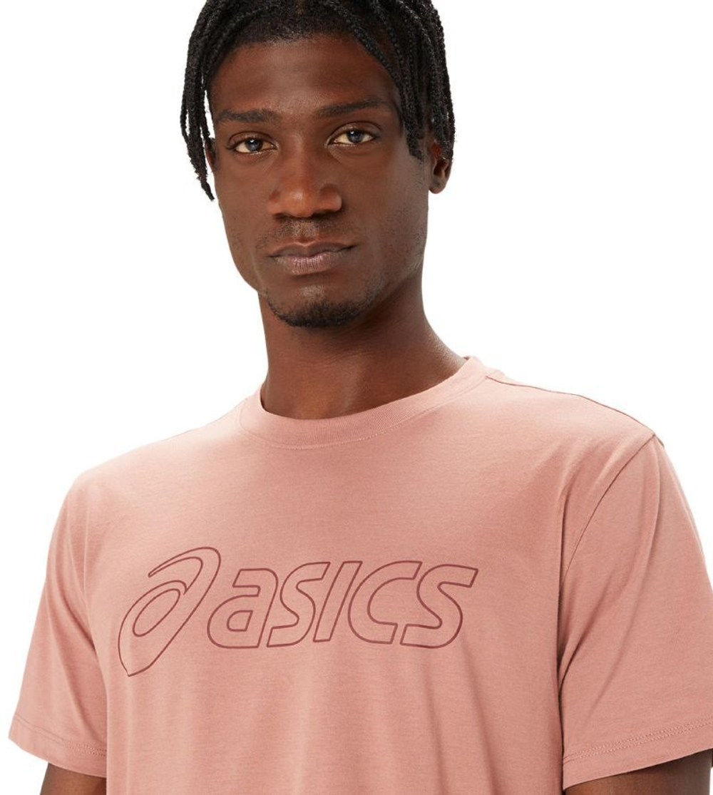 Мужская теннисная футболка Asics Logo Short Sleeve T-Shirt - umeboshi/antique red