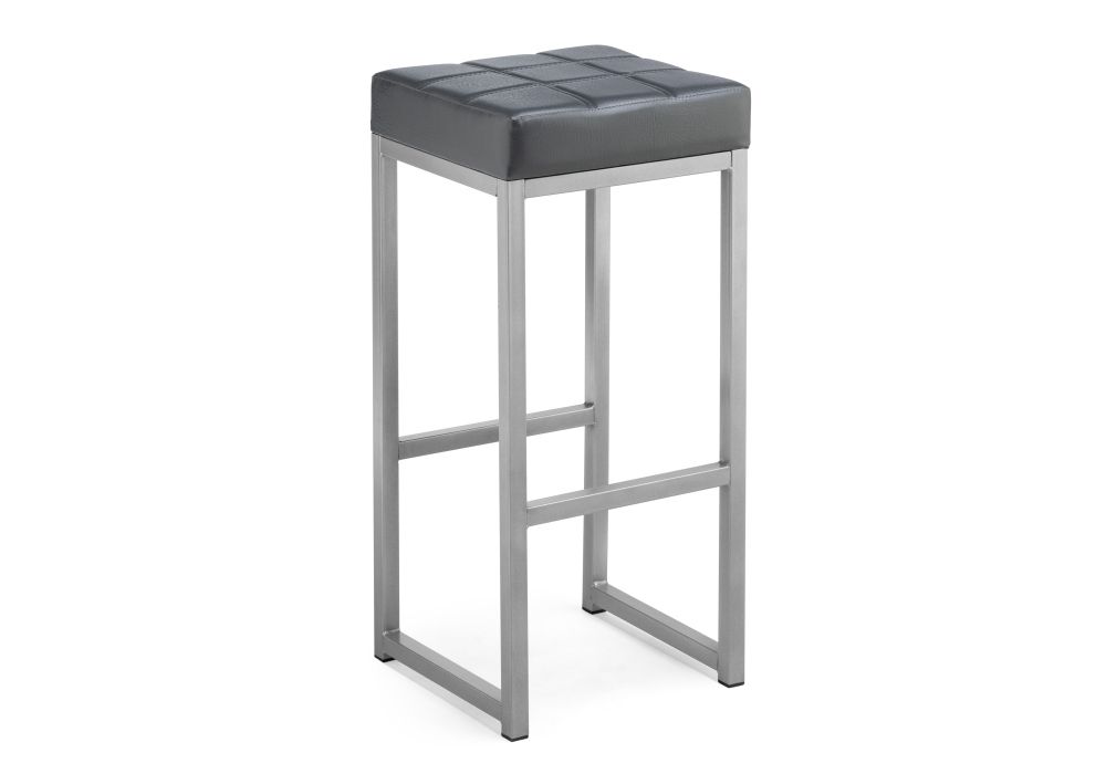 Барный стул Khurkroks серый полимер / светлый мусс