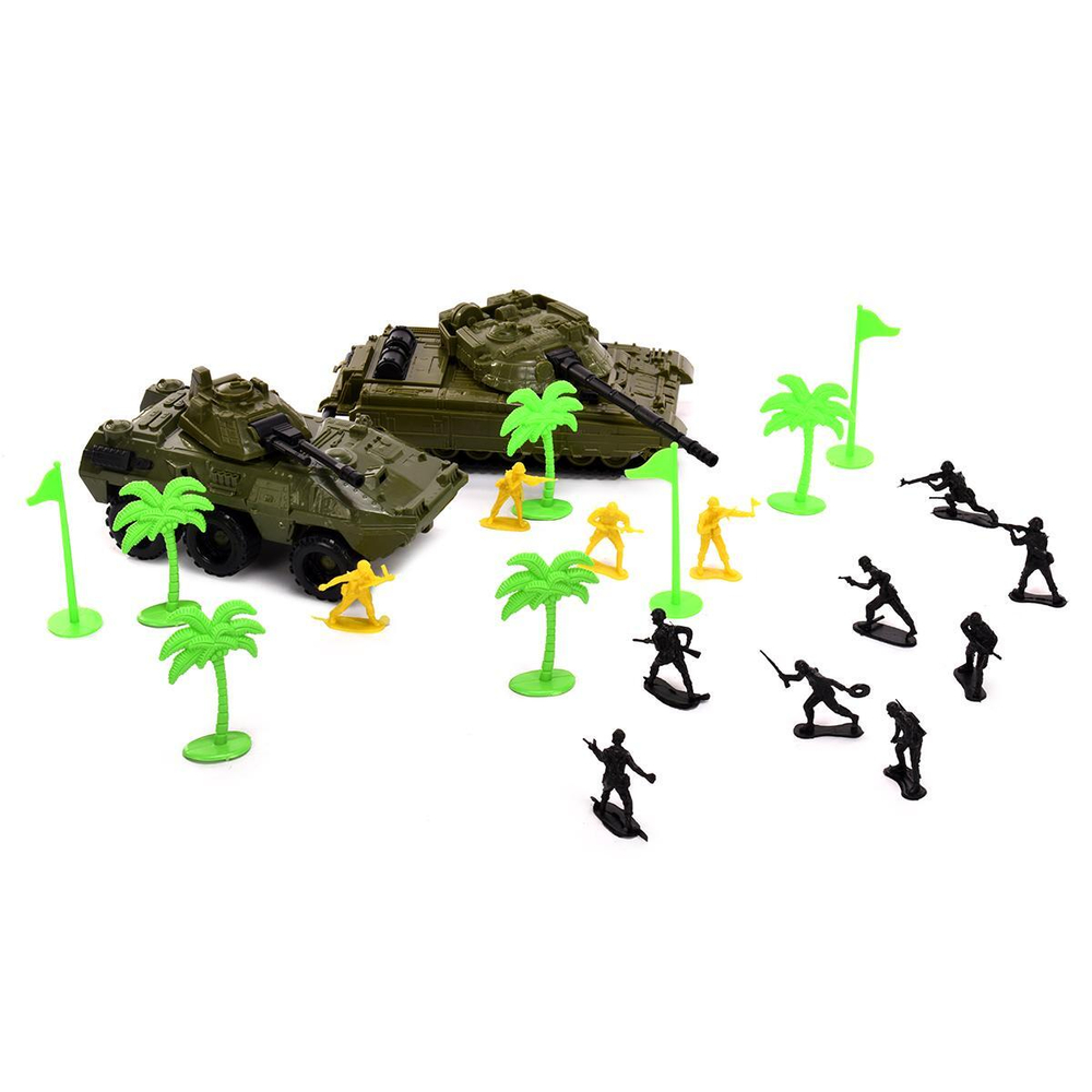 Пластмассовая игрушка "Большой солдат набор" упакет пвх.пакет