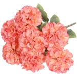 Искусственные цветы «Букет гортензий» 41см 7 цветков розовые