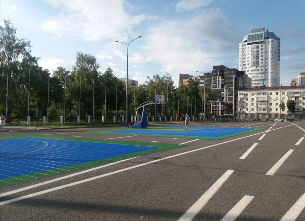 Напольное спортивное модульное покрытие решетчатой структуры в виде плит Ecoteck Sport