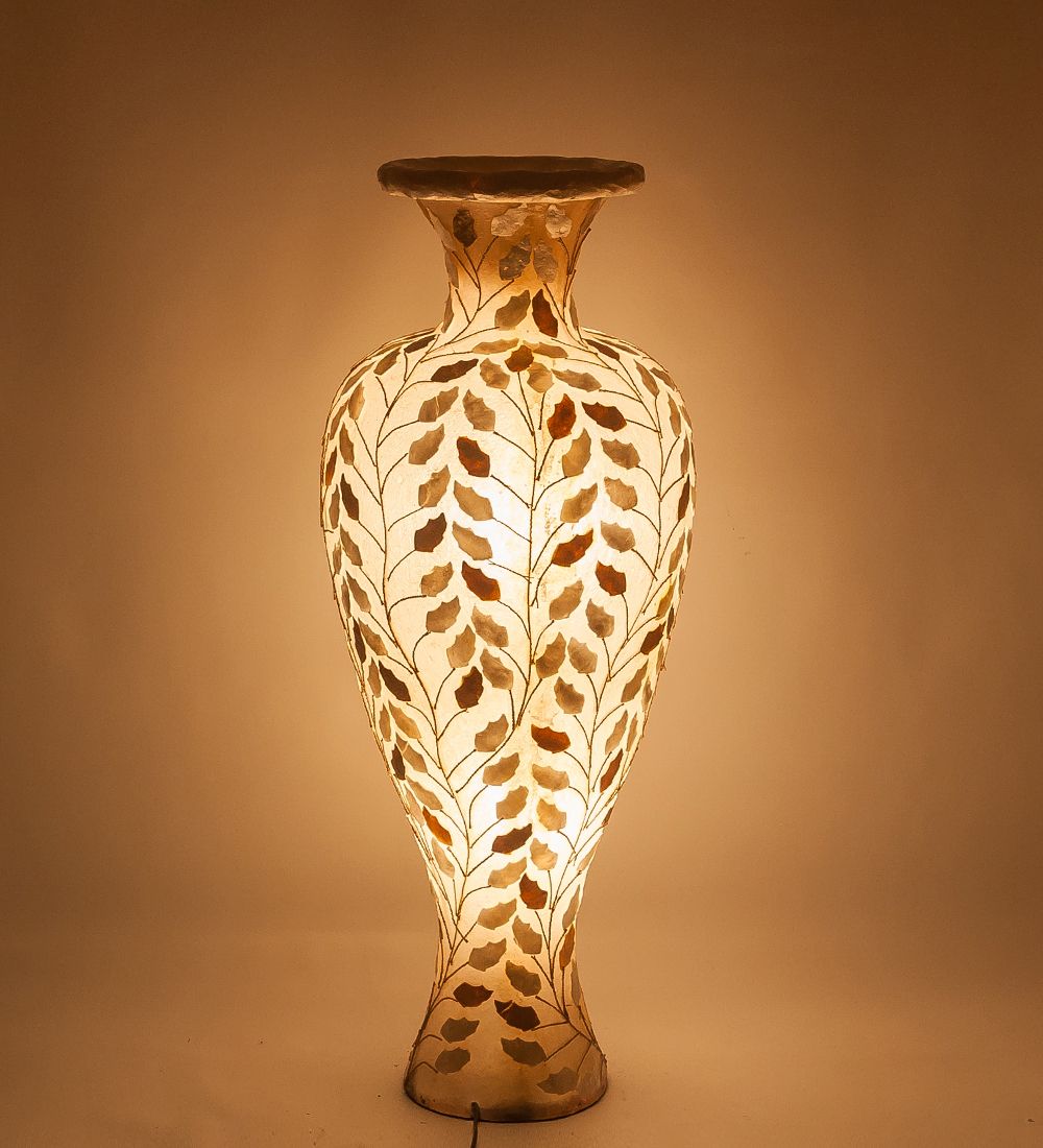 34-006 Светильник из перламутра «Ваза» 100см