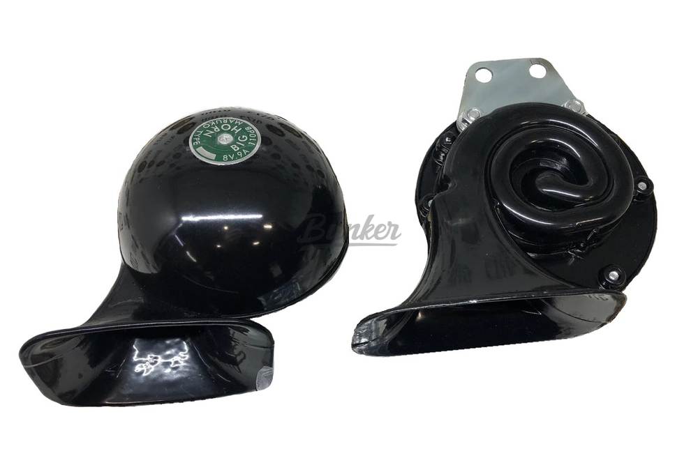 Сигнал звуковой электрический MARUKO W-2033-1 черный 430/320Hz 12V