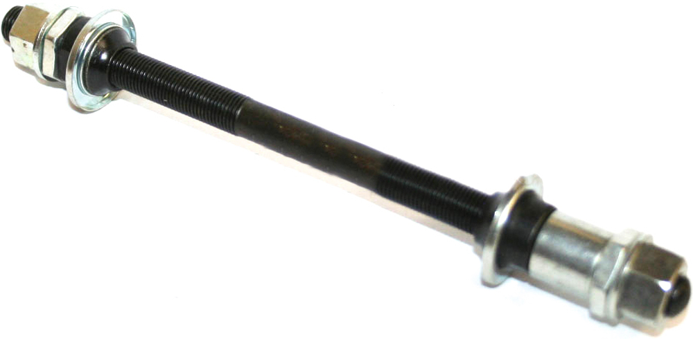Ось задней втулки МТВ, в сборе 3/8"х175мм,  CR-MO, черная.1119R Black.CHOSEN