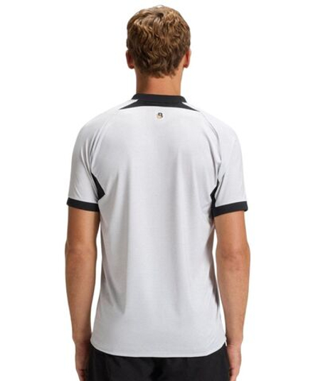 Теннисная футболка BOSS Matchball TOC Zip-Neck Slim-Fit - white