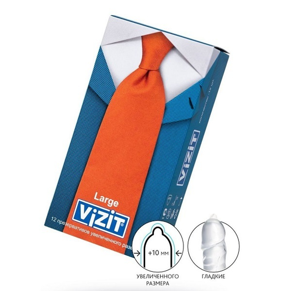 Презервативы увеличенного размера VIZIT Large