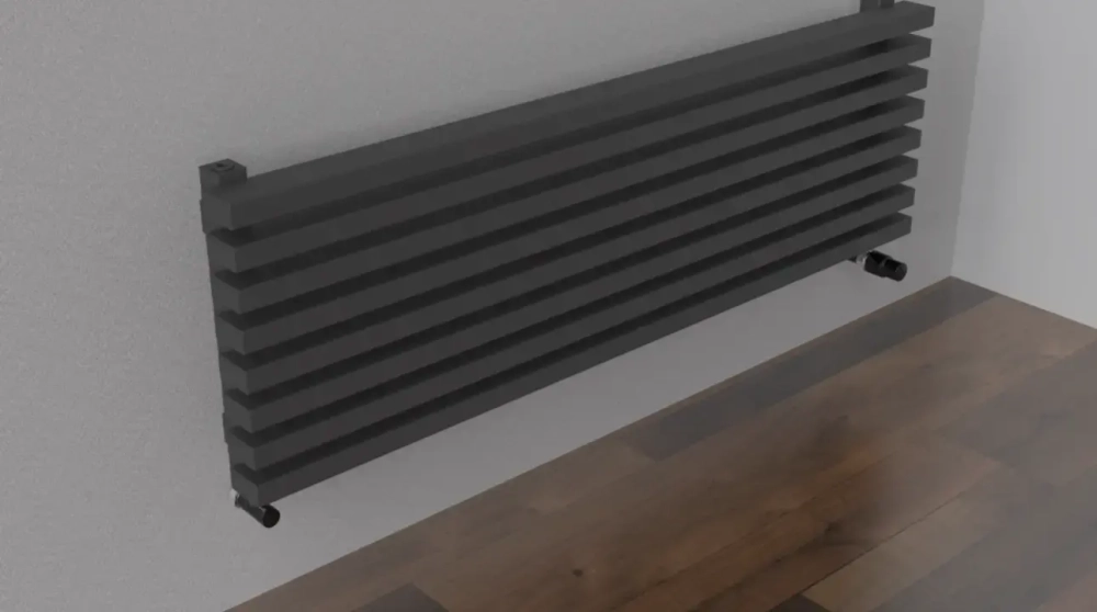 Горизонтальные дизайн-радиаторы QUADRUM 1080мм с нижним подключением