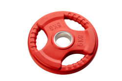 Диск 5 кг обрезиненный (красный)