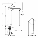 Смеситель для раковины Hansgrohe Vivenis 75042700 белый матовый