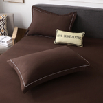 Комплект постельного белья Однотонный Сатин с Одеялом (простынь на резинке) FBR017