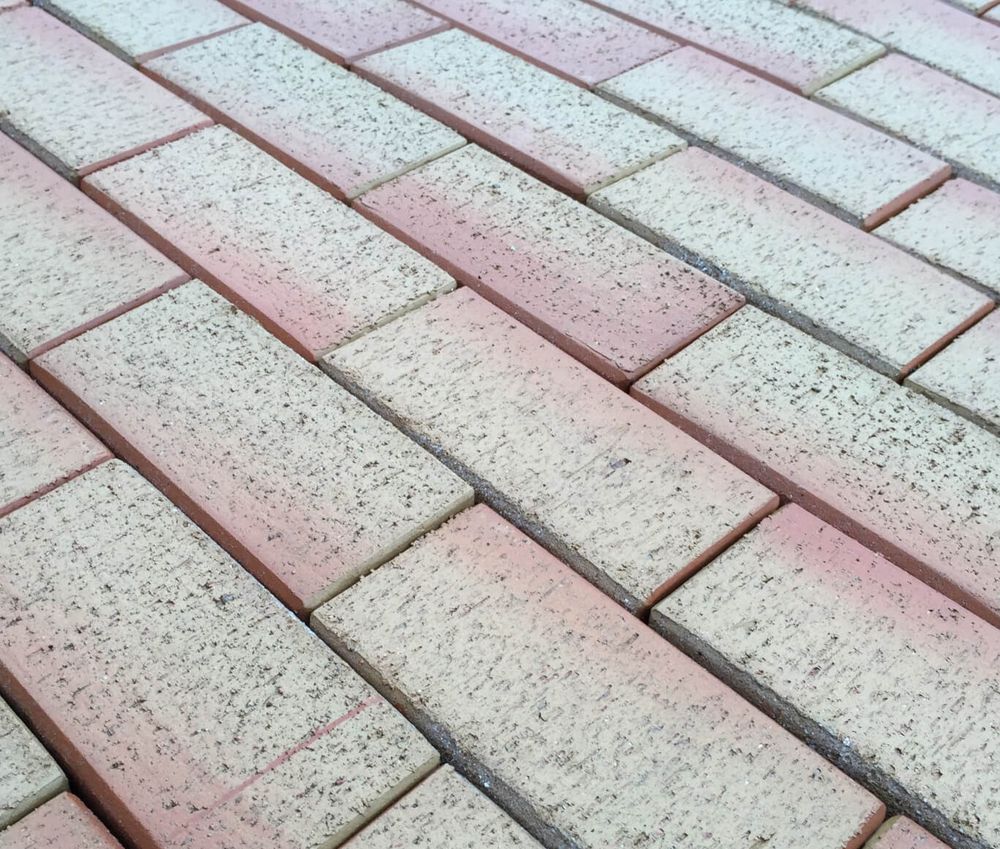 Feldhaus Klinker - P241KF-ECO, Areno mandari, желто-оранжевый с оттенком, 200x100x20,5 - Клинкерная тротуарная брусчатка