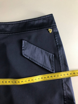 Юбка с атласными вставками, визуально 42 размер