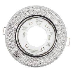 Светильник встраиваемый cо светодиодной подсветкой ЭРА DK LD53 WH под лампу GX53 белый | Встраиваемые LED светильники