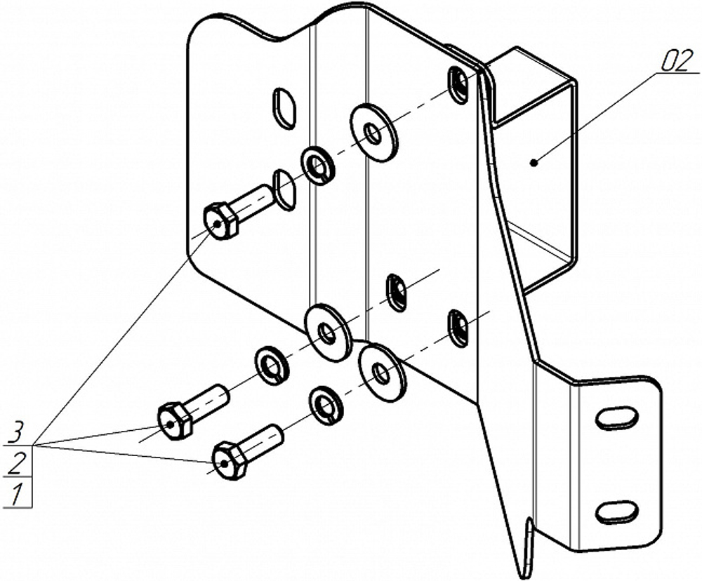 радиатора кондиционера, 3 мм, Сталь. для Kamaz Компас 5 2023-н.в., Motodor.27725