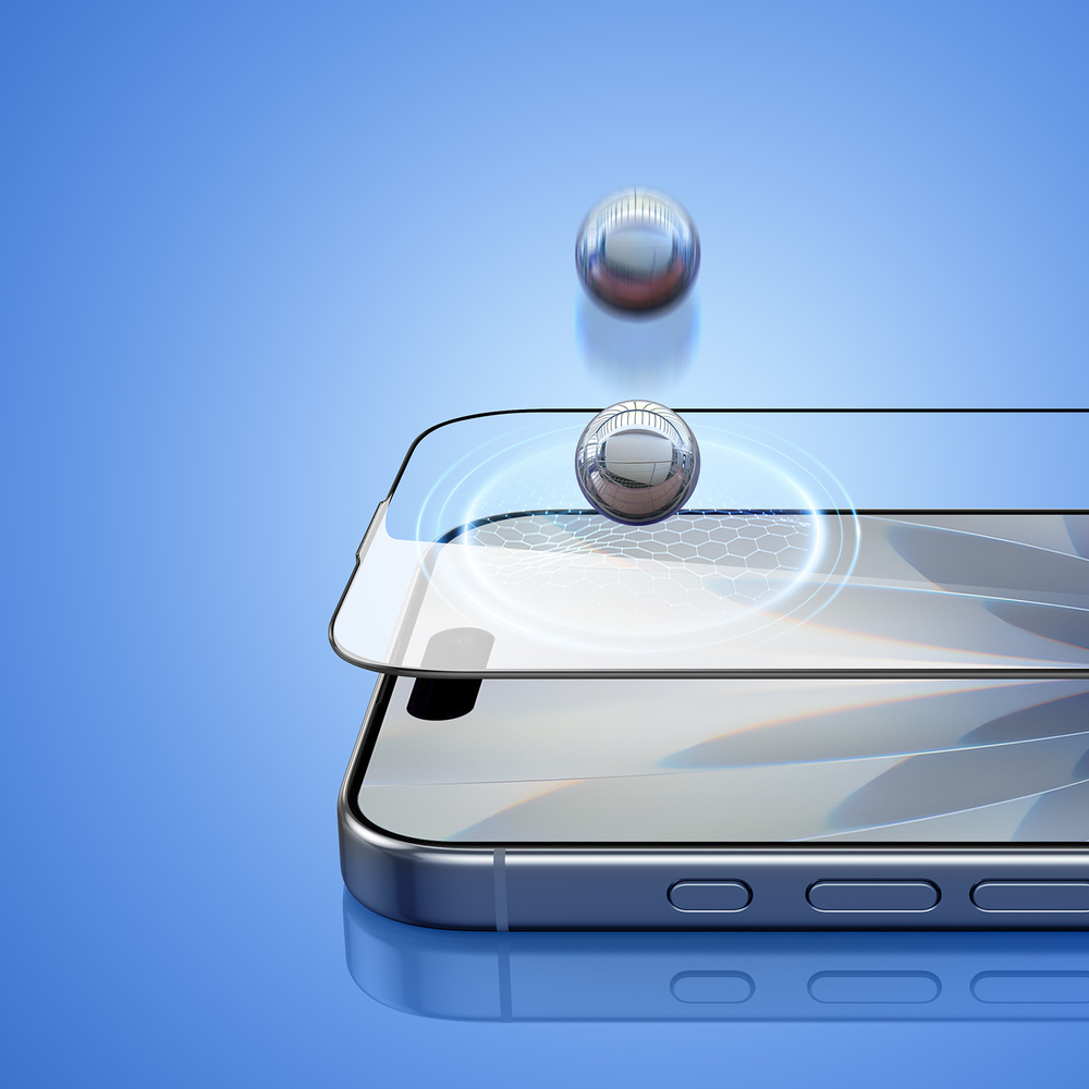 Защитное стекло для смартфона iPhone 17, серия Roga Series от Dux Ducis (комплект для автоматического выравнивания и установки)