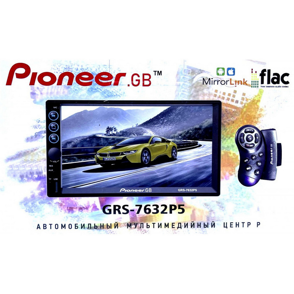 Автомагнитола с экраном 7" MP3/MP4 MirrorLink GRS-7632P5