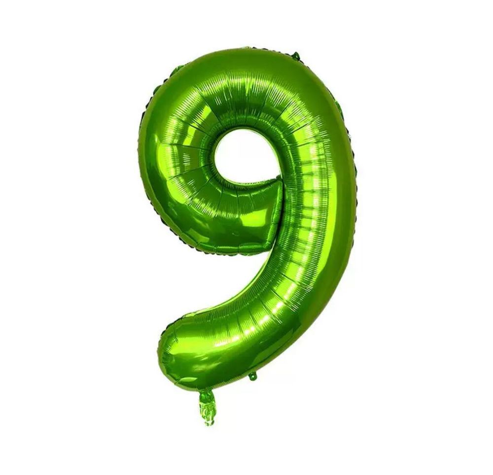 Цифра 9 Лайм 40&quot;/102 см