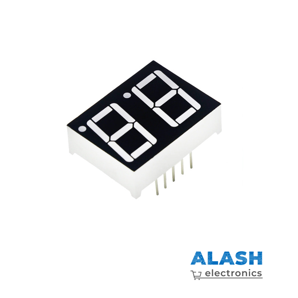 7-сегментный LED индикатор (0.36″, Красный, Общий анод) 3621AS