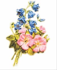 Вышивка лентами "Нежность