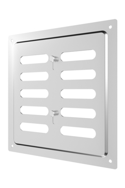 Решетка вентиляционная MER регулируемая 175х175 окраш.сталь Chrome ERA