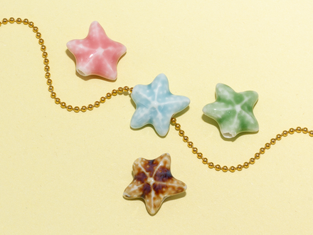 Бусина "Морская звезда" 14,5х16,5мм, керамика