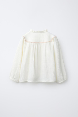 ZARA ПИЖАМА С КОНТРАСТНОЙ ВОЛНИСТОЙ ТЕКСТУРОЙ, ЭКРЮ