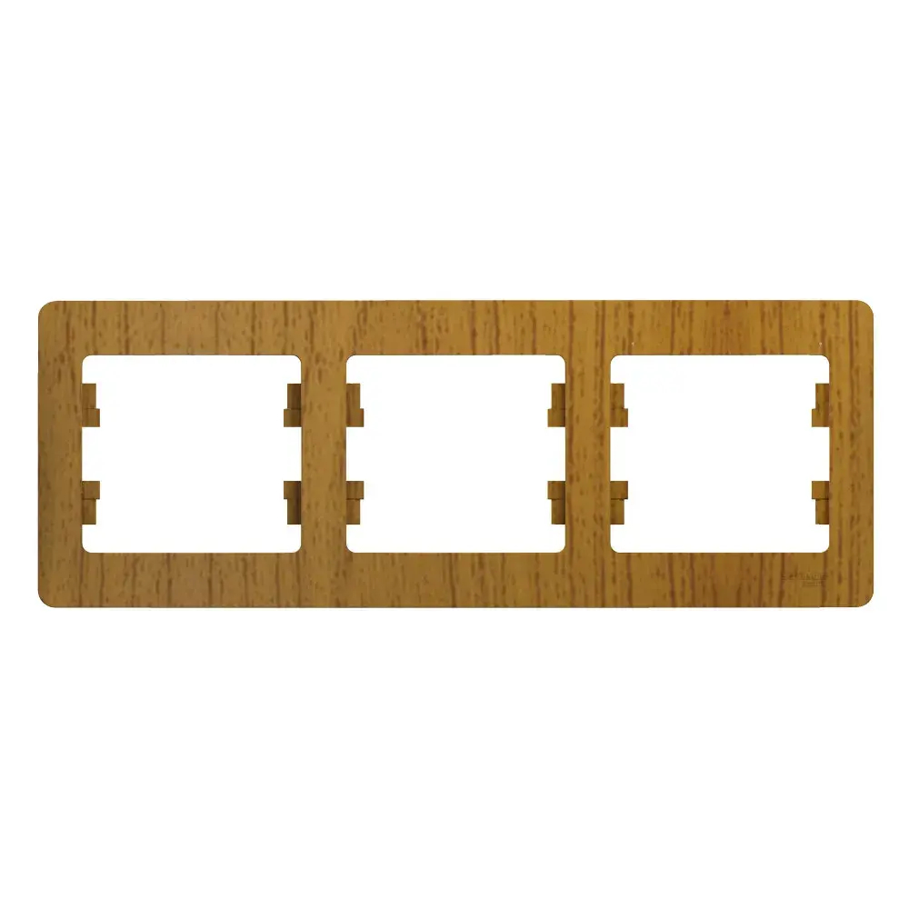 GLOSSA 3-постовая РАМКА, горизонтальная, ДУБ