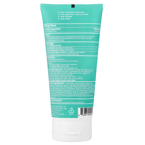 think, Thinkbaby®, солнцезащитное средство с оксидом цинка, SPF 50, 177 мл (6 жидк. унций)