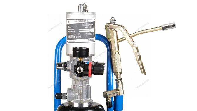 NORDBERG (NO5020) Установка пневматическая для раздачи густой смазки с баком 20 л